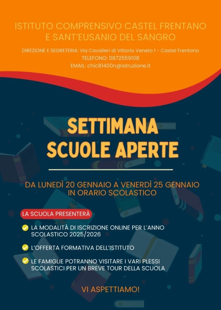 SCUOLE APERTE! VI ASPETTIAMO!